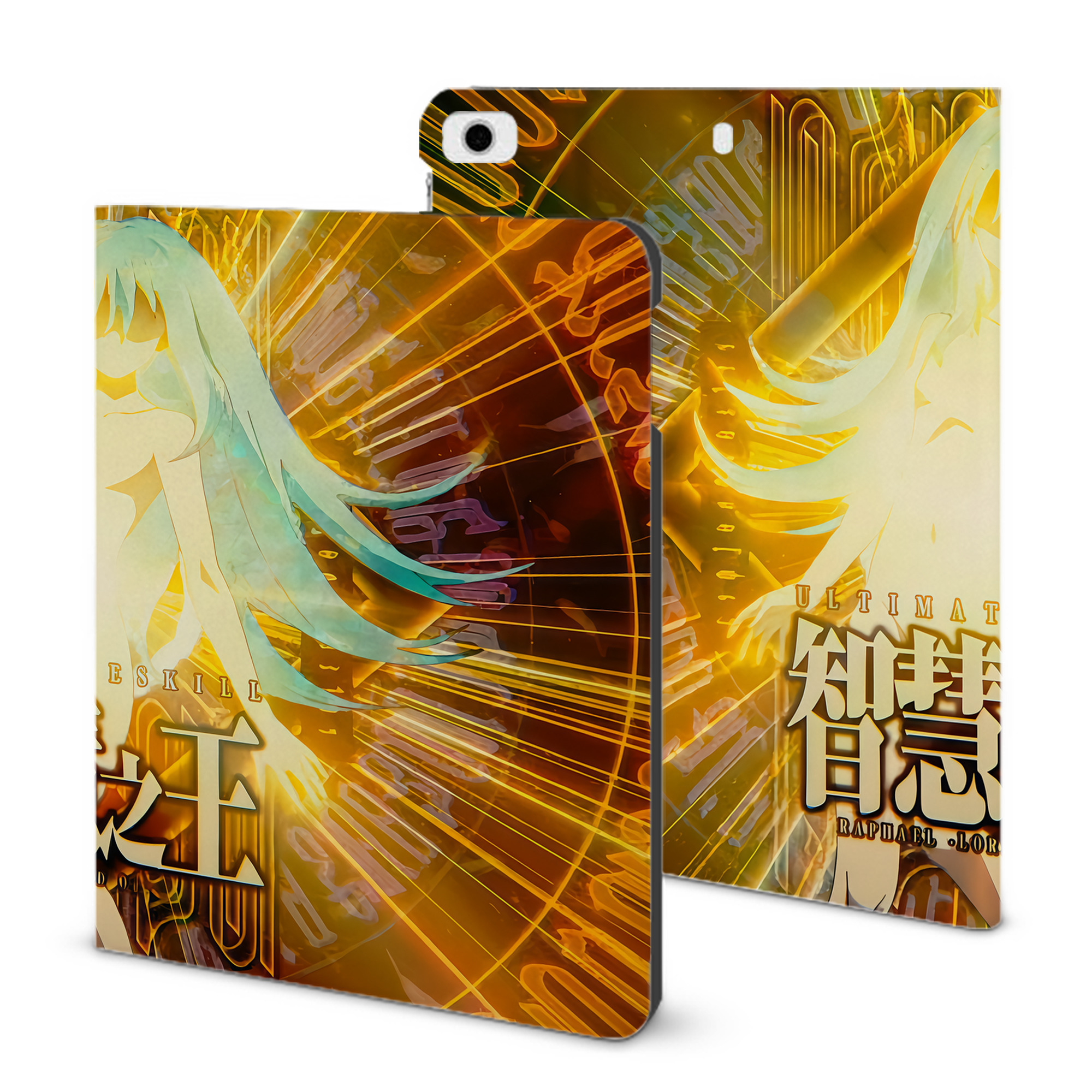 （画像用） 転スラ Regarding Reincarnated to Slime IPad ケース ブック型 PUレザー TPU 耐衝撃 軽量 薄型 ペン収納なし 全面保護 IPad 各モデル対応